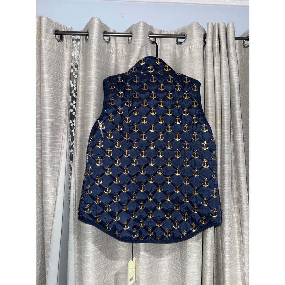 Simply Southern navy blue quilted puffer vest XL - NEW - Picture 3 of 4